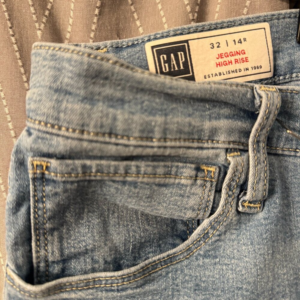 Light Blue Denim Jeggings - 14 - Gap